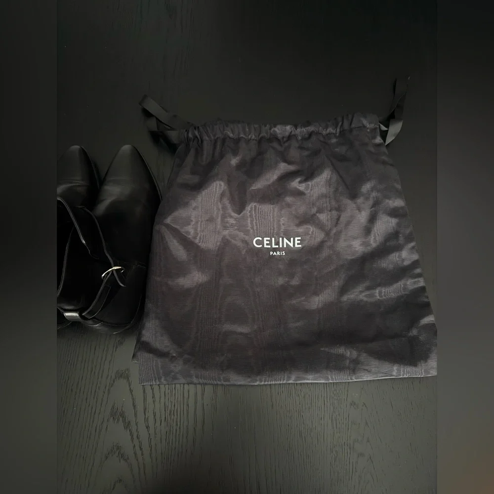 Celine Drugstore Jodhpur Black Leather Boots - Picture 9 of 9